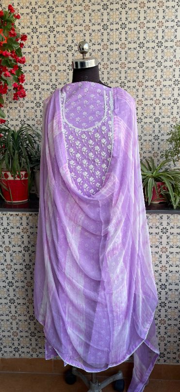 Buy Purple Dress Material for Women by ZEEPKART Online | Ajio.com
