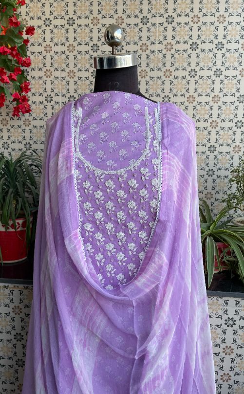 Cotton Dress Material (Unstitched Salwar Suit)- BBQSTYLE – Blueberry  Boutique